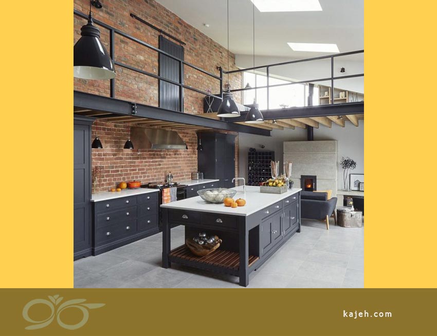 طراحی آشپزخانه به سبک معماری صنعتی