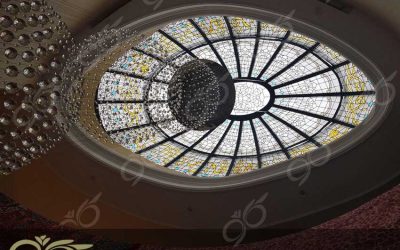 گنبد شیشه ای ولیعصر ; ساخت گنبد شیشه ای دکوراتیو با مقطع بیضی + فیلم