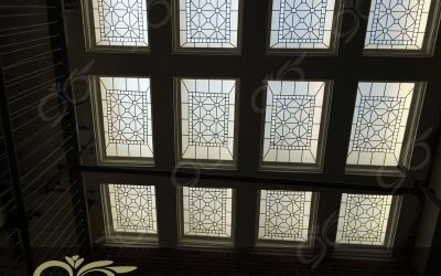 سقف نورگیر شیشه ای استیند گلس ( استین گلاس ) ; پروژه خیابان البرز
