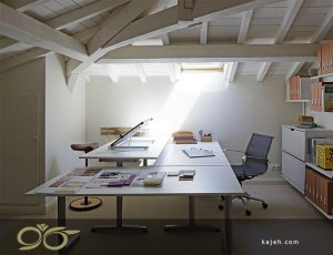 20 ایده مدرن برای نورگیرهای سقفی موجود در خانه هایی با کاربری دفتر کار