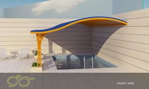 سقف نورگیر پلی کربنات دوجداره برای ساختمان