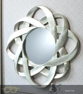 استفاده از آینه تزئینی برای  سرویس بهداشتی